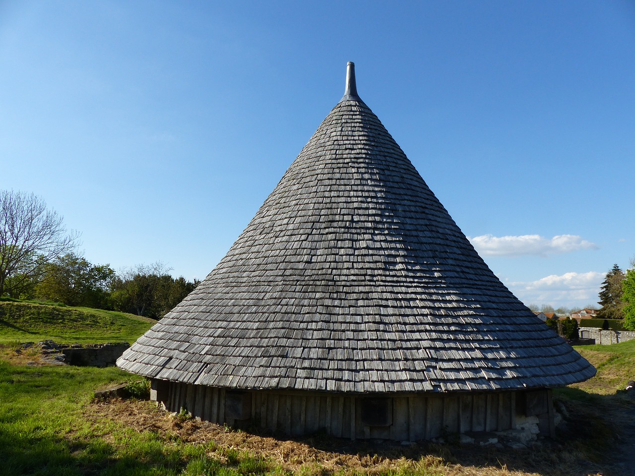 Tavaillon, Stogas, Plytelės, Mediena, Plytelių Mediena, Kūginis Stogas, Aušintuvas, Stogas, Palaidotas, Forto Brouage