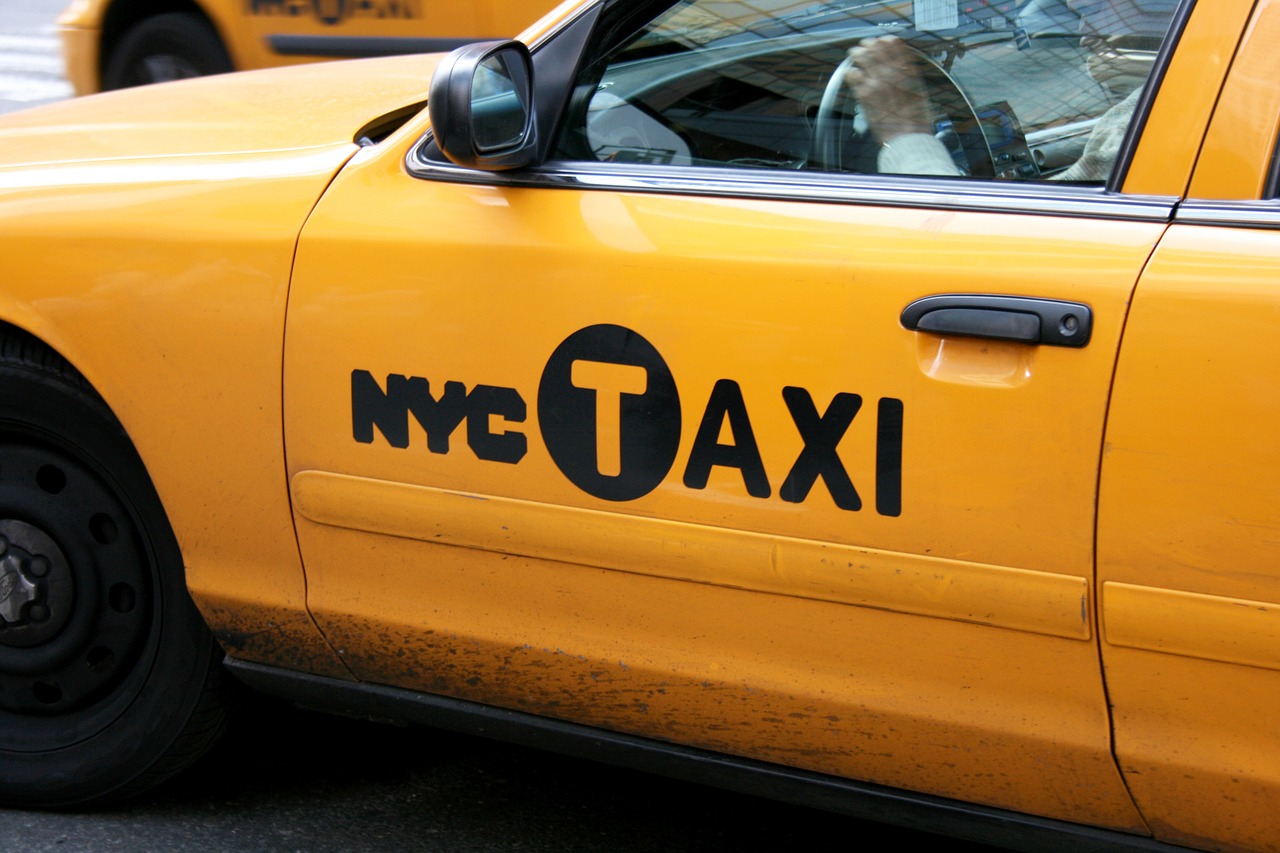 Taksi, Nyc, Automatinis, Niujorkas, Didelis Obuolys, Geltona, Niujorkas, Usa, Geltona Kabina, Transportas