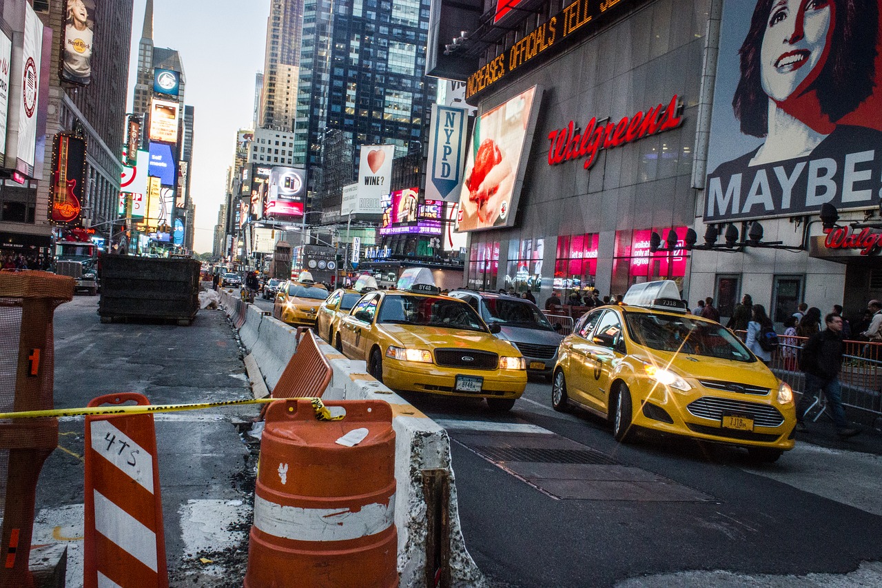 Taksi, Niujorkas, Miestas, Viešasis Transportas, Nyc, Nemokamos Nuotraukos,  Nemokama Licenzija