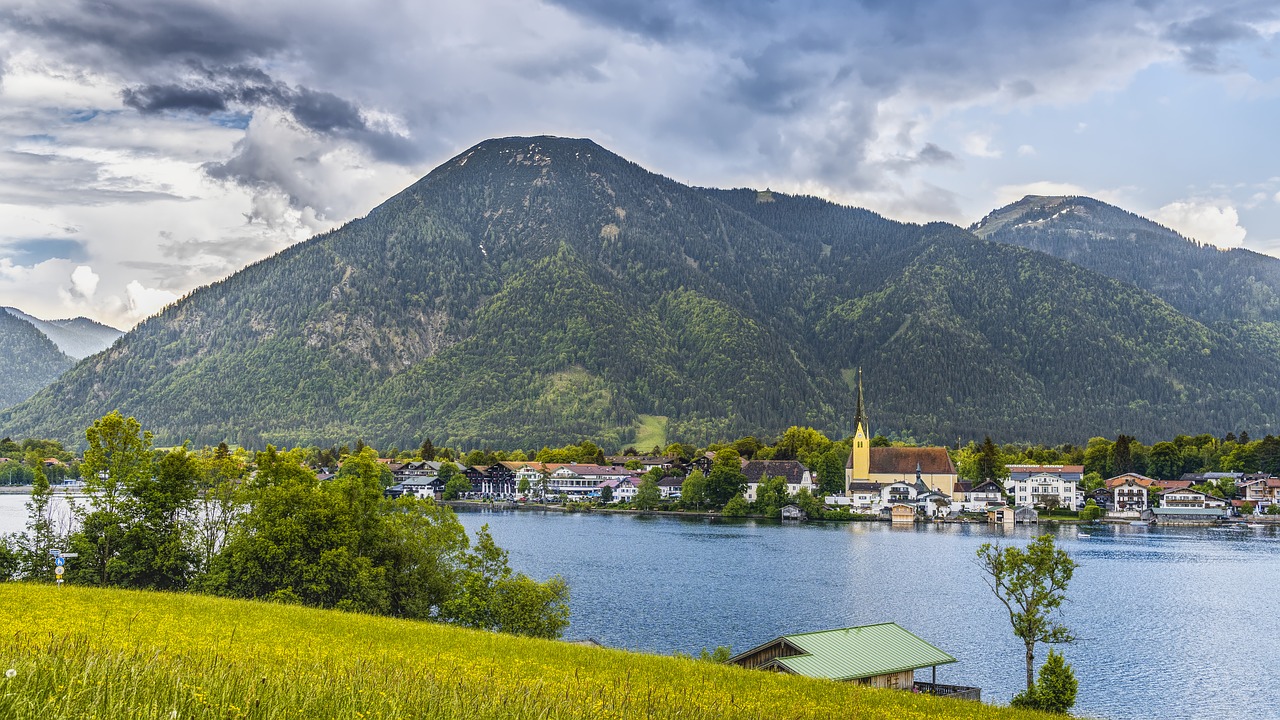 Tegernsee,  Bažnyčia,  Pobūdį,  Bavarija,  Alpine,  Ežeras,  Kraštovaizdis,  Atostogos,  Išsaugojimas,  Kalnai