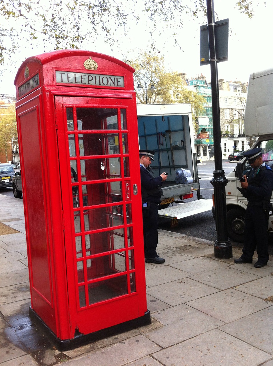 Telefonas, Stendas, Raudona, Londonas, Anglija, Anglų, Britanija, Telefonas, Gatvė, Miestas