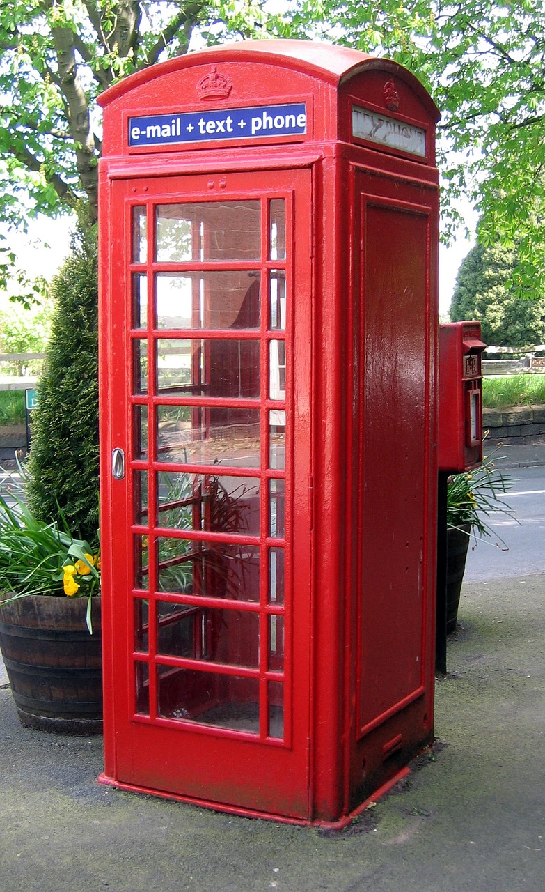 Telefonas, Dėžė, Anglija, Britanija, Londonas, Cheshire, Gatvė, Piktograma, Simbolis, Tradicinis