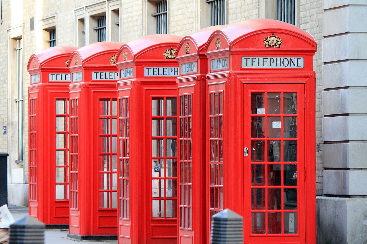 Telefono Kabinai, Telefonas, Londonas, Anglija, Žinomas, Miesto, Istorikas, Nemokamos Nuotraukos,  Nemokama Licenzija