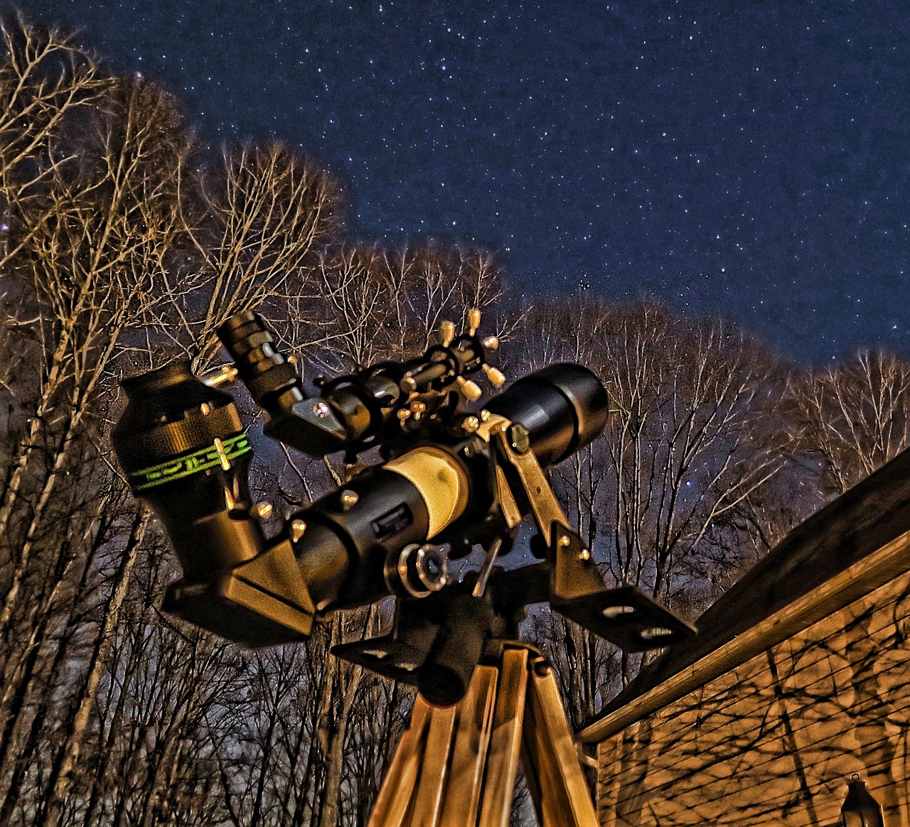 Teleskopas, Dangus, Žvaigždės, Astronomija, Erdvė, Naktis, Kosmosas, Galaktika, Žvaigždė, Mokslas