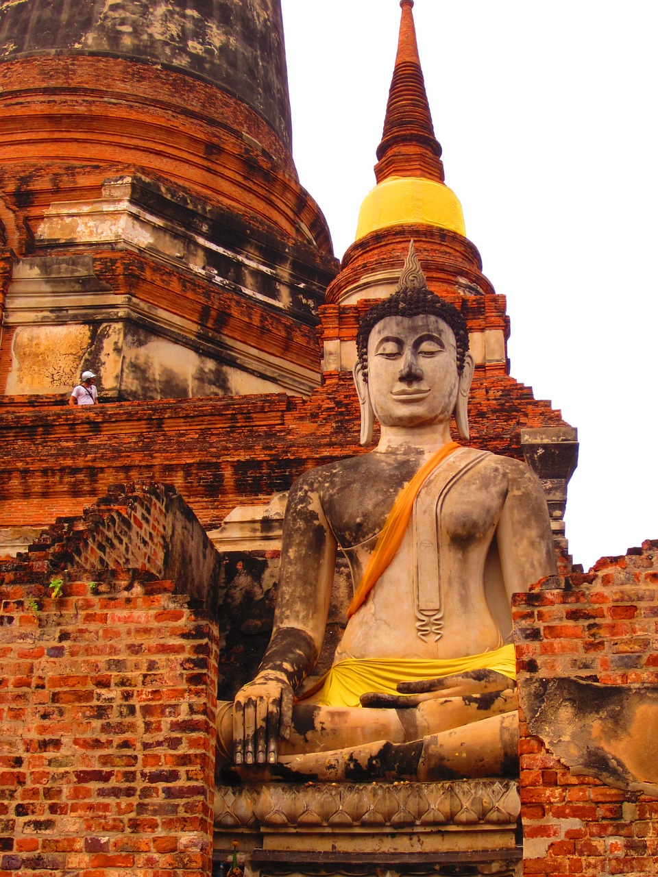 Šventykla, Buda, Budizmas, Religija, Tailandas, Ayutthaya, Akmuo, Istorija, Plyta, Siena