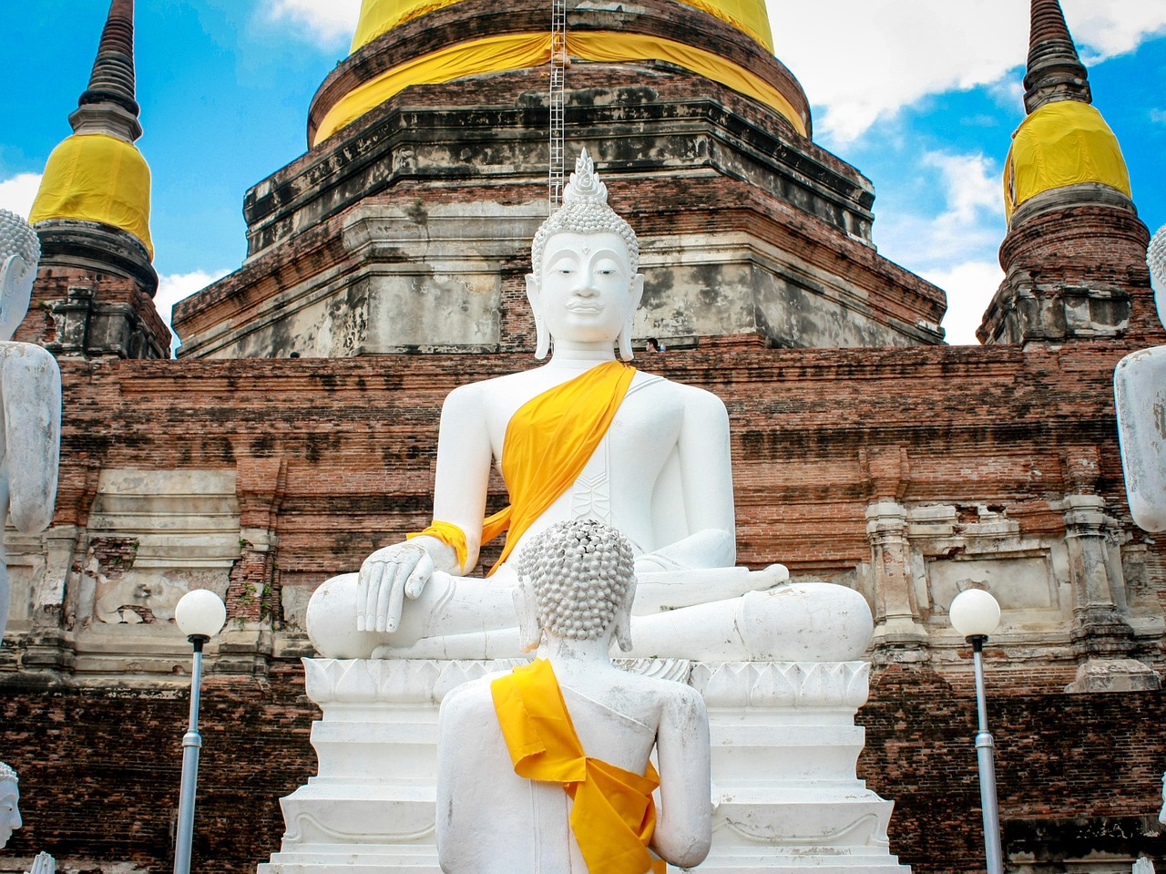 Wat-Yai-Chai-Mongkhon, Bažnyčia, Tailandas, Buda, Geltona Juosta, Religija, Statula, Budizmas, Ayutthaya, Tempel