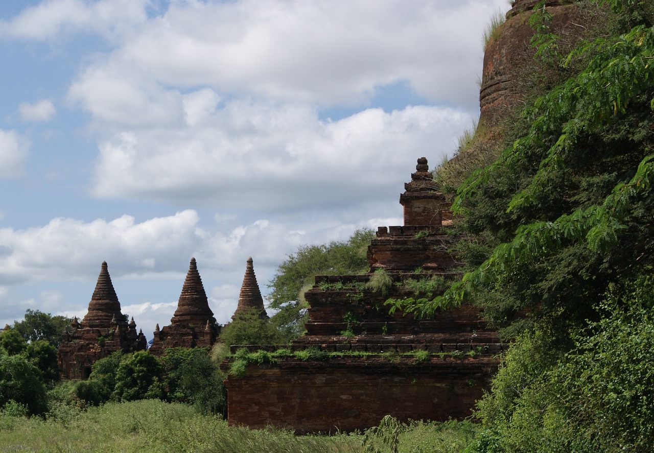 Šventykla, Pagoda, Stupa, Bagan, Burma, Mianmaras, Paveldas, Asija, Senovės, Senas