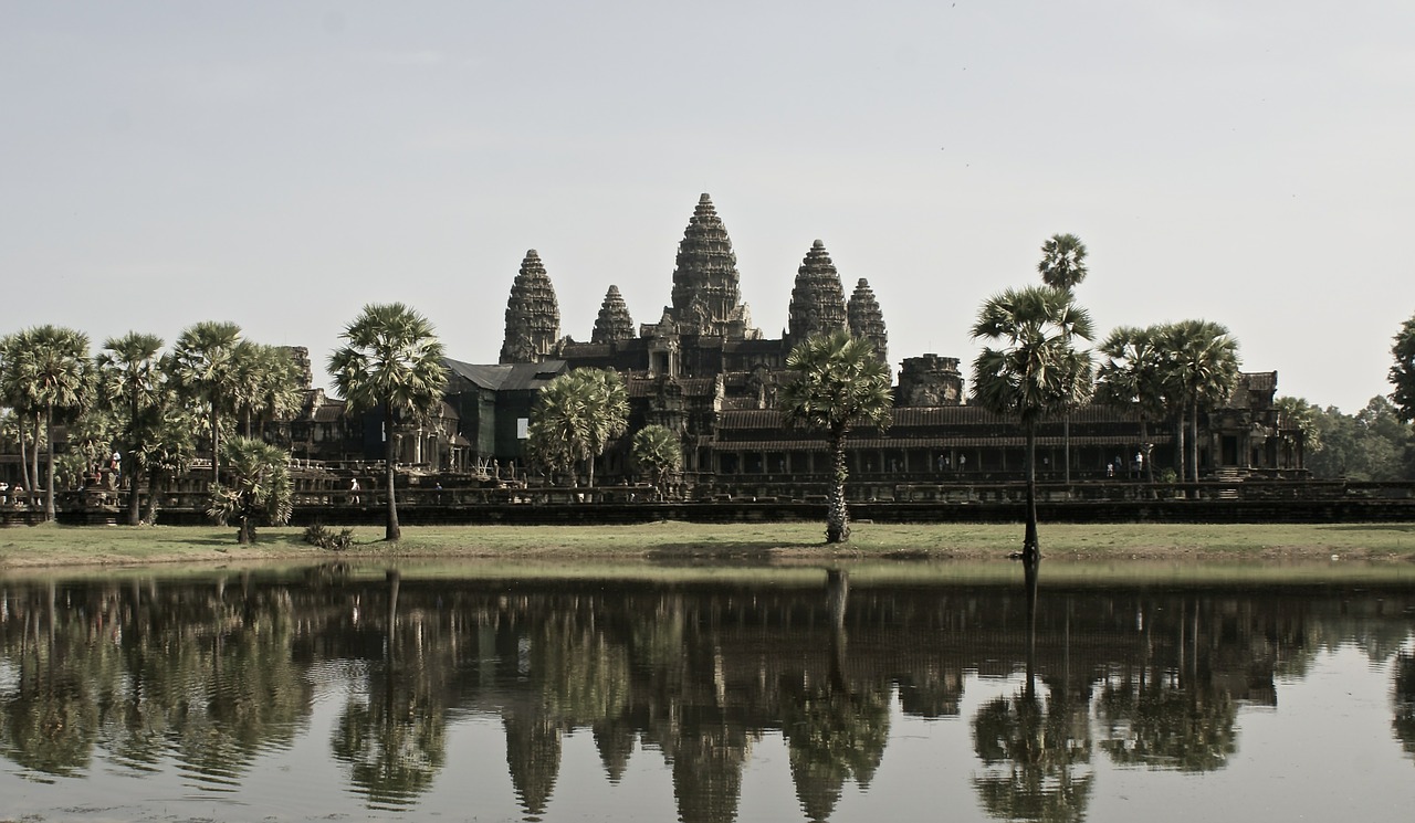 Šventykla, Angkor Wat, Kambodža, Į Pietryčius, Asija, Wat, Šventyklos Kompleksas, Akmens Masažuoklis, Džiunglės, Nemokamos Nuotraukos