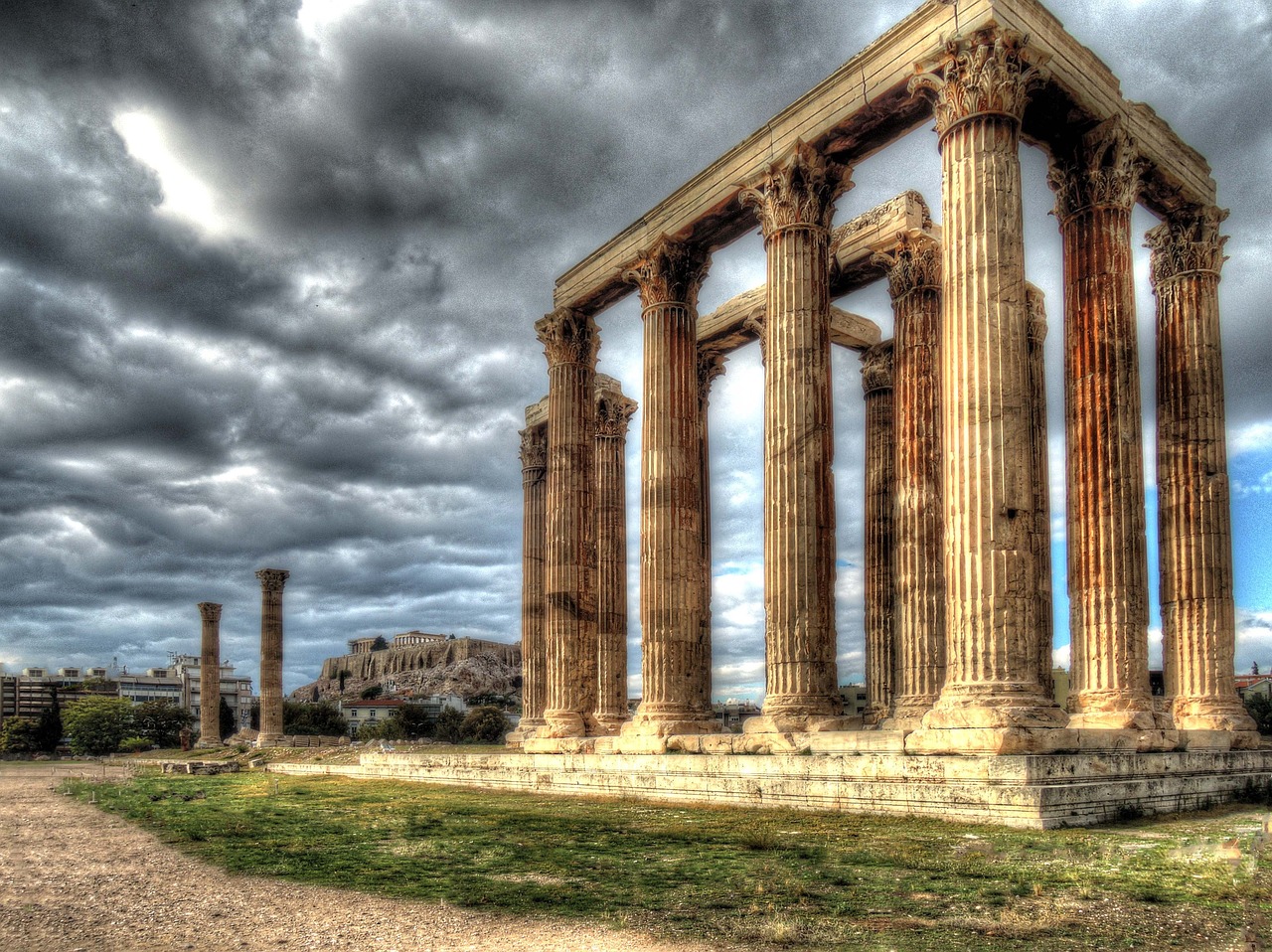 Šventykla, Zeus, Atėnas, Akropolis, Nemokamos Nuotraukos,  Nemokama Licenzija