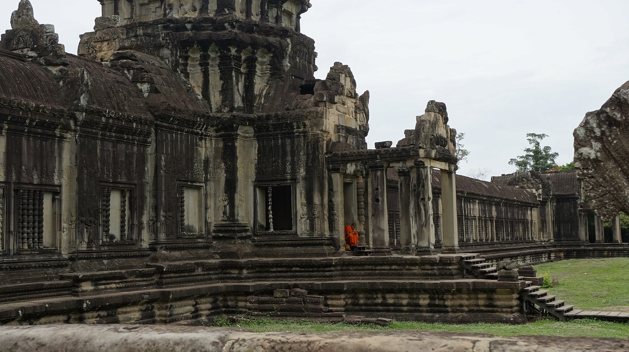 Šventykla, Angkor, Vienuolis, Kambodža, Nemokamos Nuotraukos,  Nemokama Licenzija