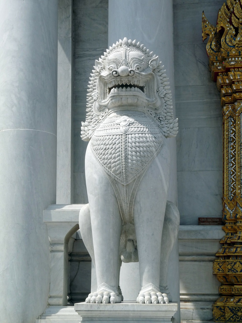 Šventyklos Globėjas, Tailandas, Liūtas, Skulptūra, Nemokamos Nuotraukos,  Nemokama Licenzija