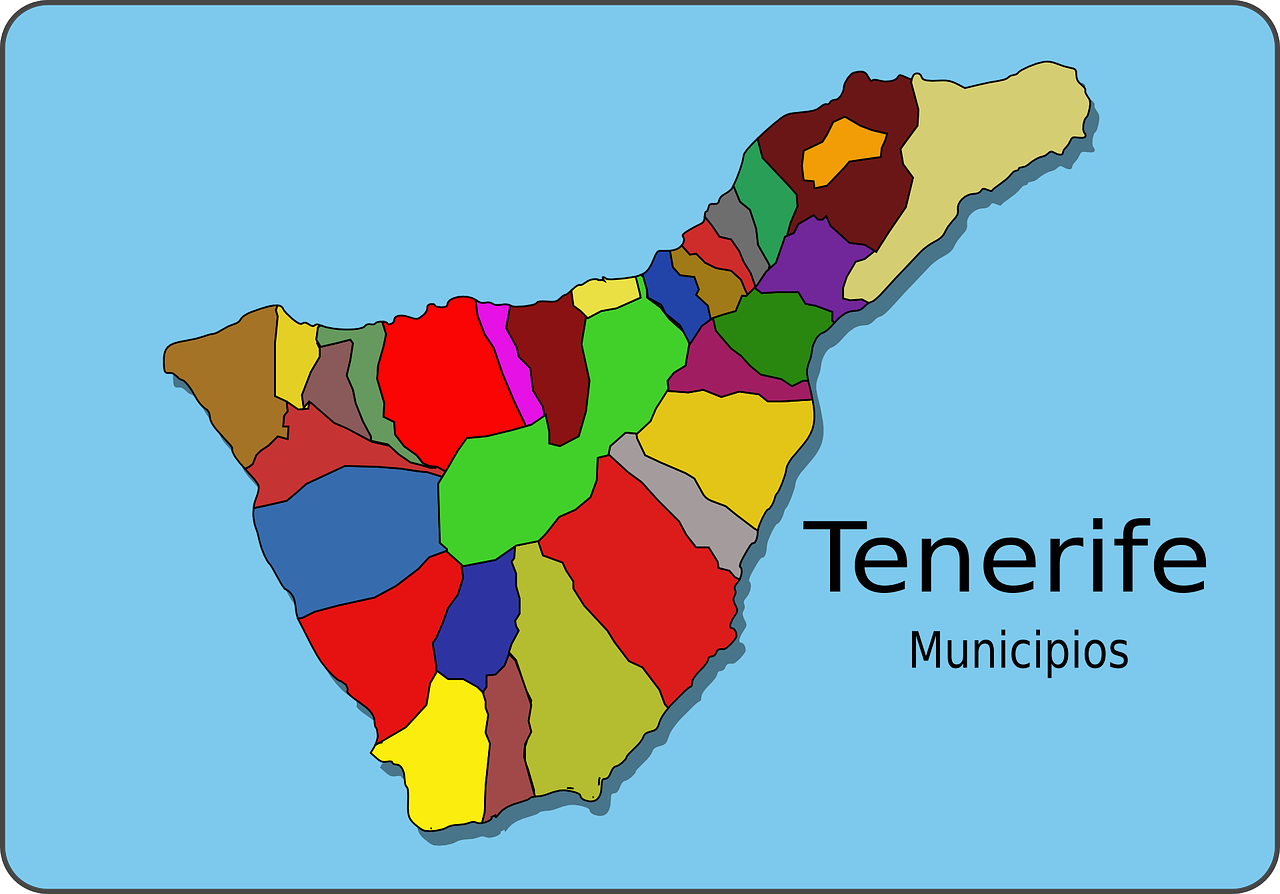 Tenerifė, Geografija, Sala, Regionas, Kanarų Salos, Ispanija, Atlasas, Didžiausia Sala, Kartografija, Turizmas
