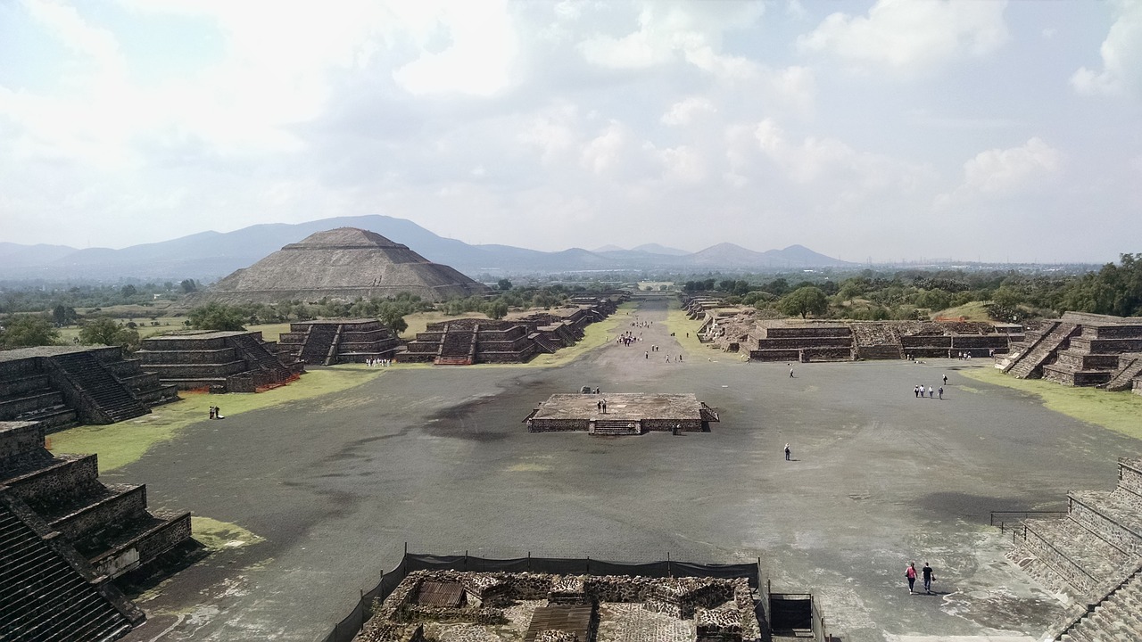 Teotihuacanas, Šventykla, Piramidė, Senovės, Meksika, Miestas, Turizmas, Aztec, Kultūra, Akmuo