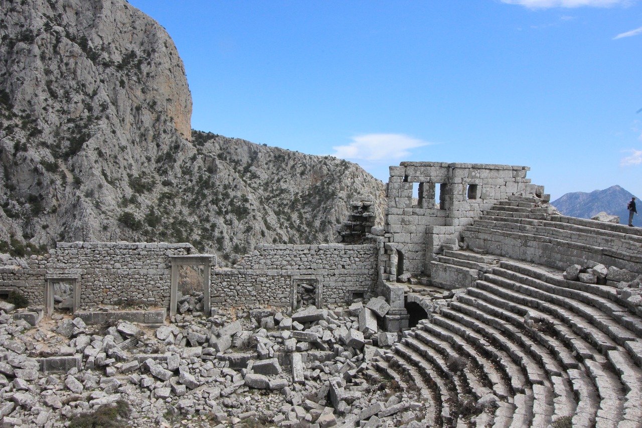 Termessos, Antalija, Turkija, Amfiteatras, Nemokamos Nuotraukos,  Nemokama Licenzija