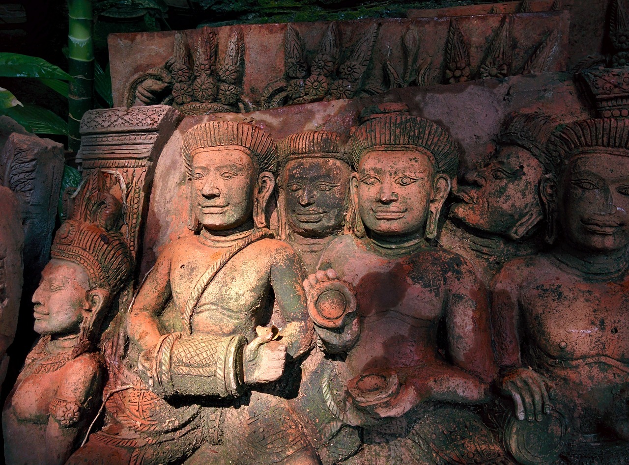 Terakota, Tailandas, Statula, Molis, Keramika, Tajų, Kultūra, Asija, Senovinis, Rankų Darbo