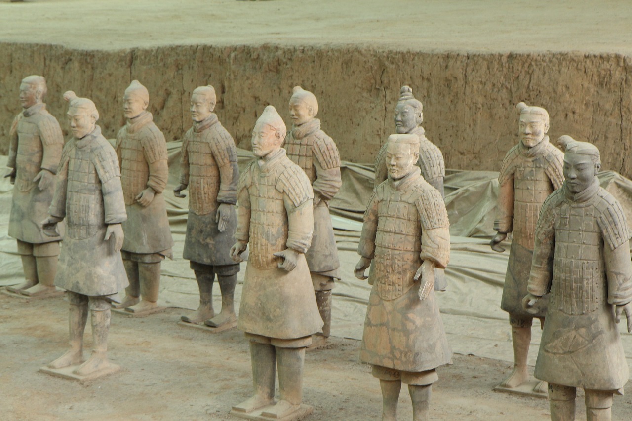 Terakotos Kariai, Xian, Kinija, Armija, Kareivis, Terakota, Keramika, Senovės, Qin, Kapas