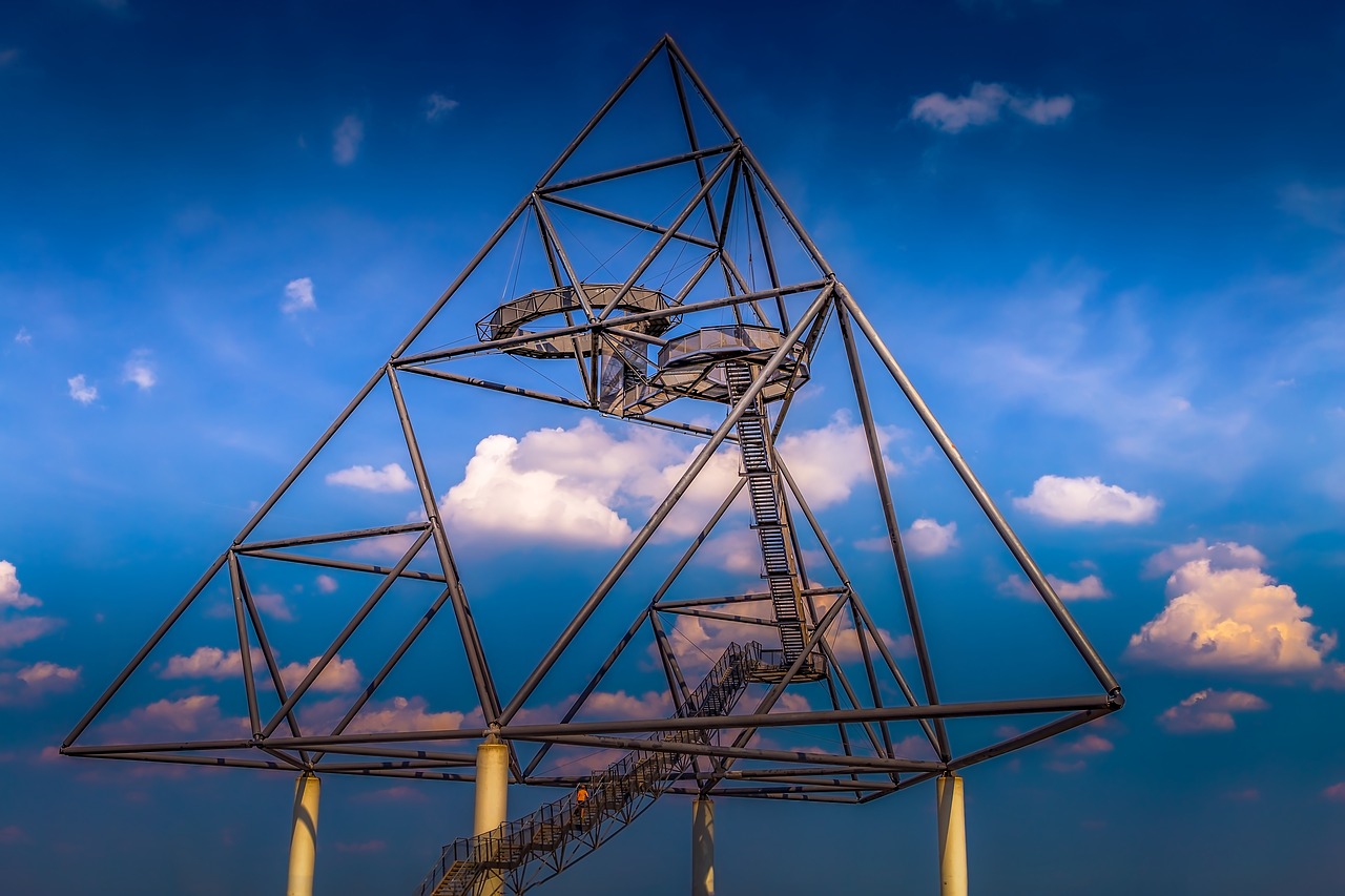 Tetraeder,  Struktūra,  Architektūra,  Bottrop,  Statyba,  Industrija,  Žymus Objektas,  Ruhrgebiet,  Bipyramid,  Geometrija