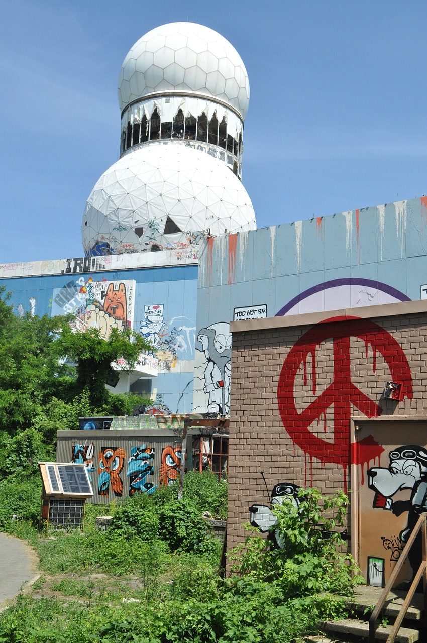 Teufelsberg, Berlynas, Gatvės Menas, Kupolas, Grafiti, Sulaikymo Stotis, Nemokamos Nuotraukos,  Nemokama Licenzija