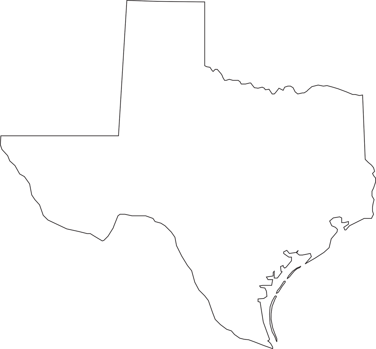 Texas, Žemėlapis, Geografija, Valstybė, United, Valstijos, Amerikietis, Nemokama Vektorinė Grafika, Nemokamos Nuotraukos,  Nemokama Licenzija