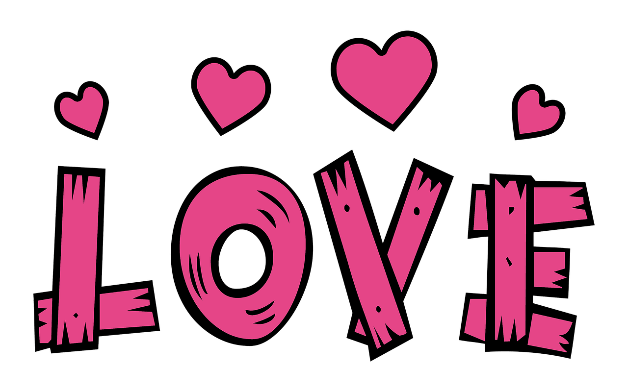 Tekstas, Meilė, Širdis, Rožinis, Myliu Širdį, Valentine, Širdies Formos, Tipografijos Vaizdai, Tipografija, Jausmas