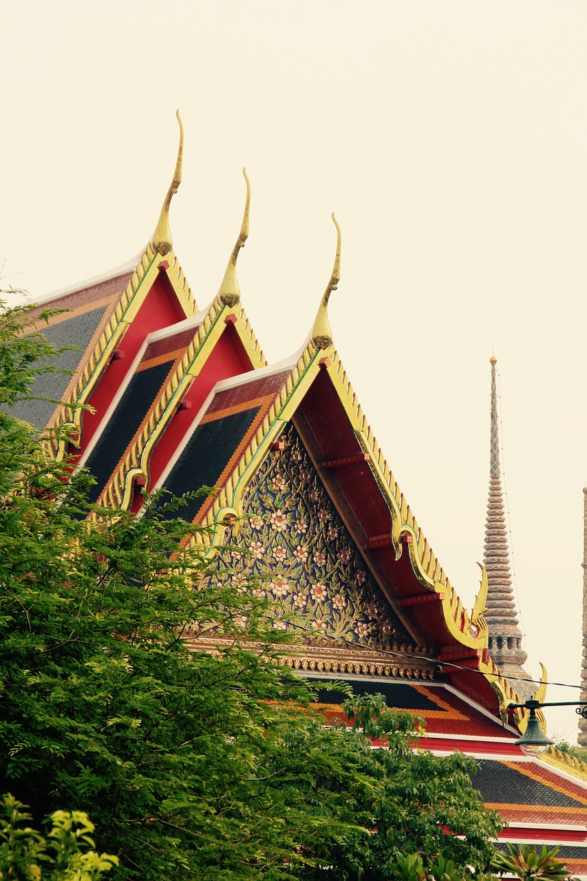 Tailandas, Bangkokas, Šventykla, Stogas, Asija, Rūmai, Pastatas, Architektūra, Tajų, Į Pietryčius