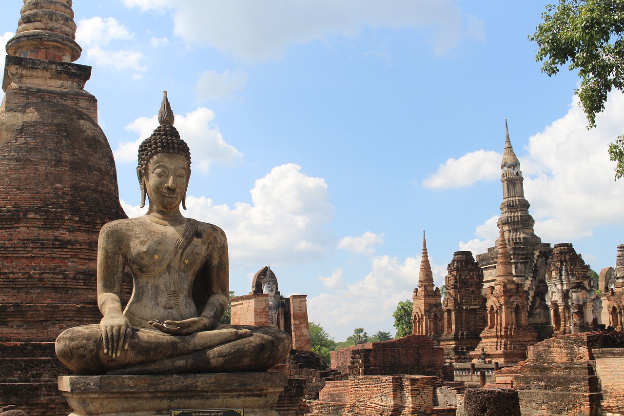 Tailandas, Buda, Asija, Budizmas, Akmuo, Statula, Pilka, Didžioji Buda, Veidas, Akmens Figūra