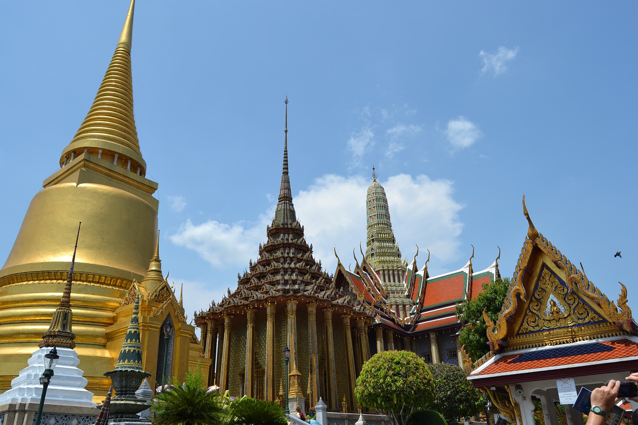 Tailandas, Bangkokas, Karališkasis Rūmai, Auksas, Paminklas, Didysis Rūmai, Turizmas, Nemokamos Nuotraukos,  Nemokama Licenzija