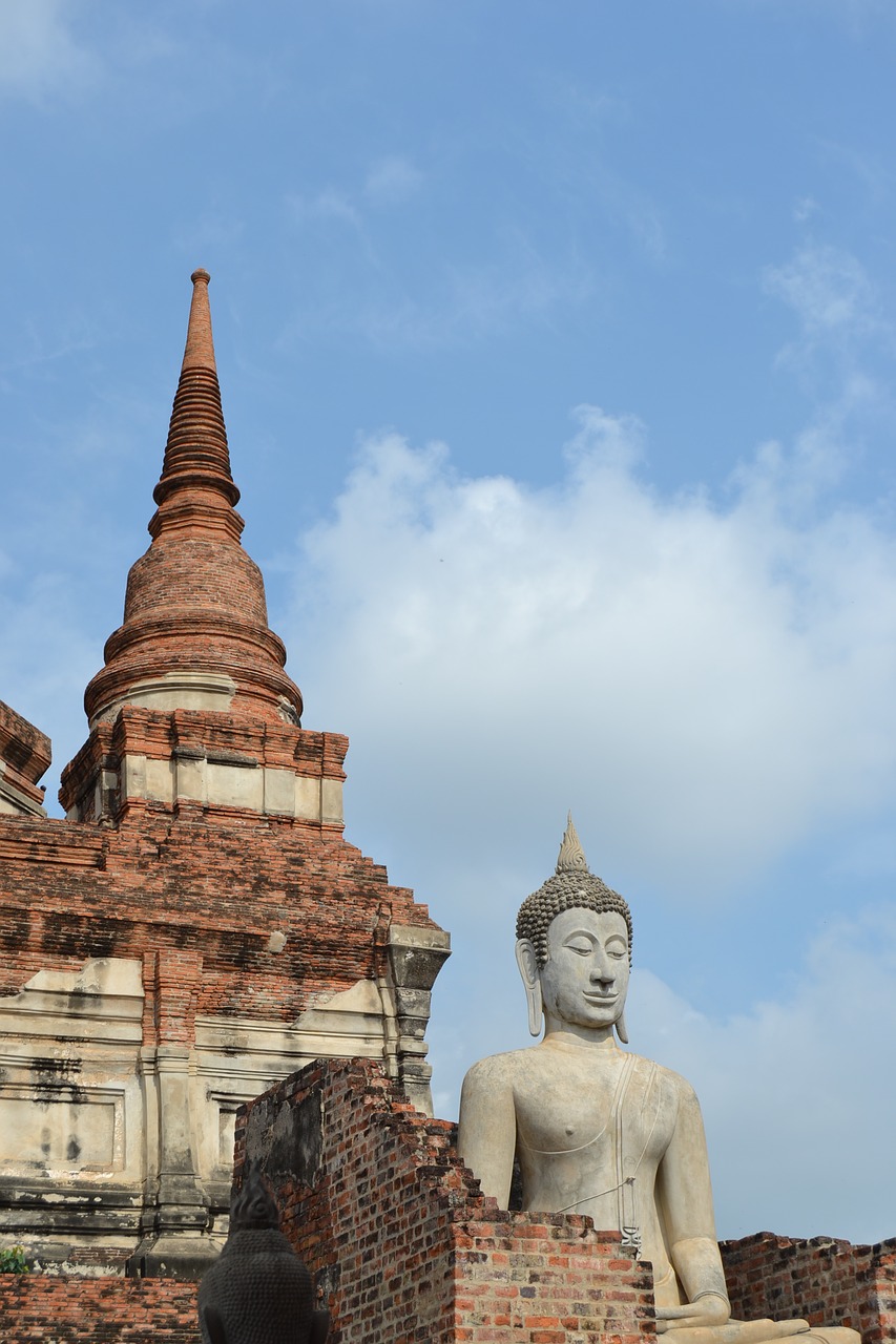 Tailandas, Buda, Ayutthaya, Šventas, Rytus, Religija, Rytas, Drožyba, Kultūra, Nemokamos Nuotraukos