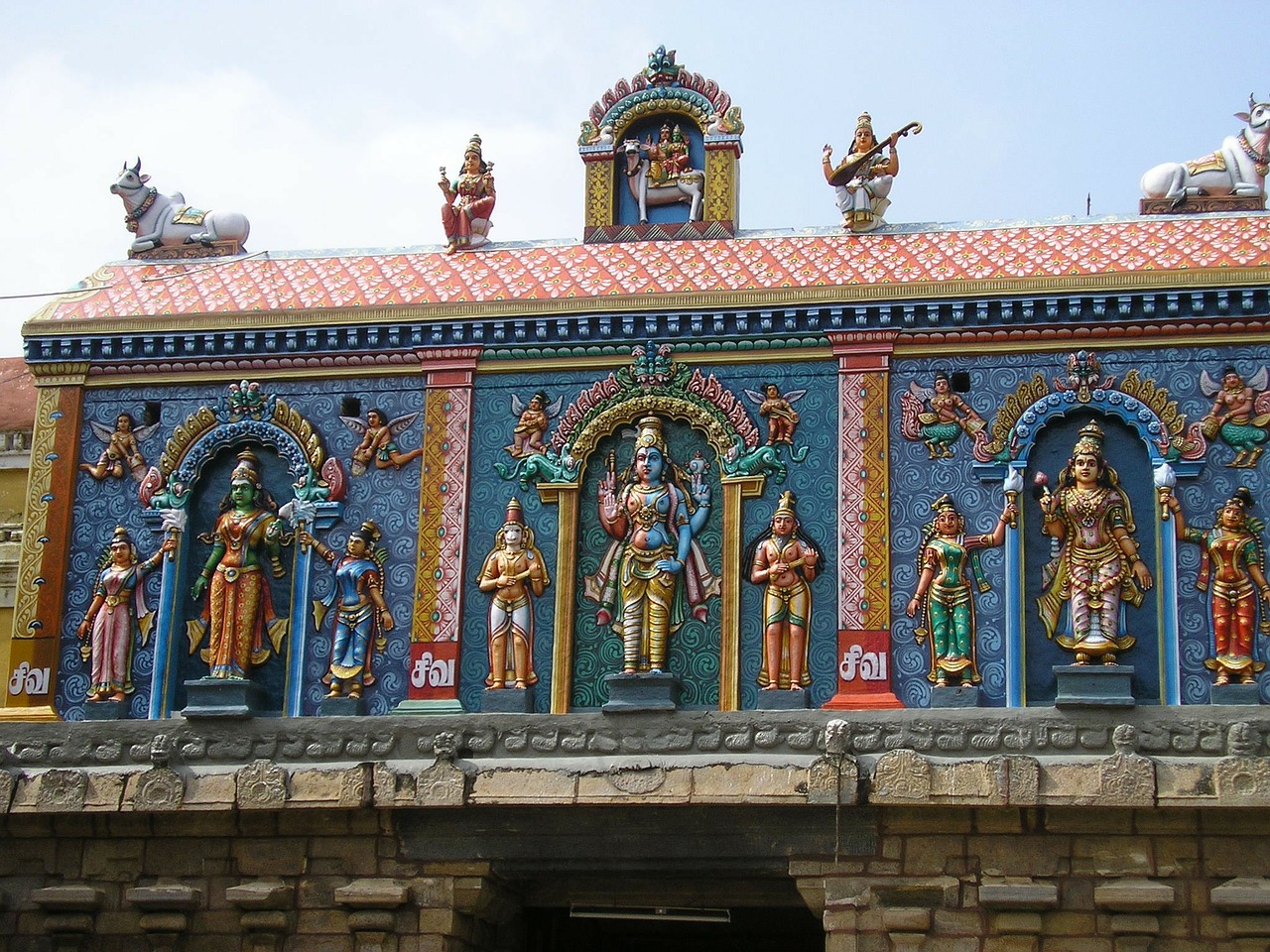 Thanjavur, Indija, Šventykla, Hindu, Indijos, Hinduizmas, Tamilis, Architektūra, Asija, Senovės