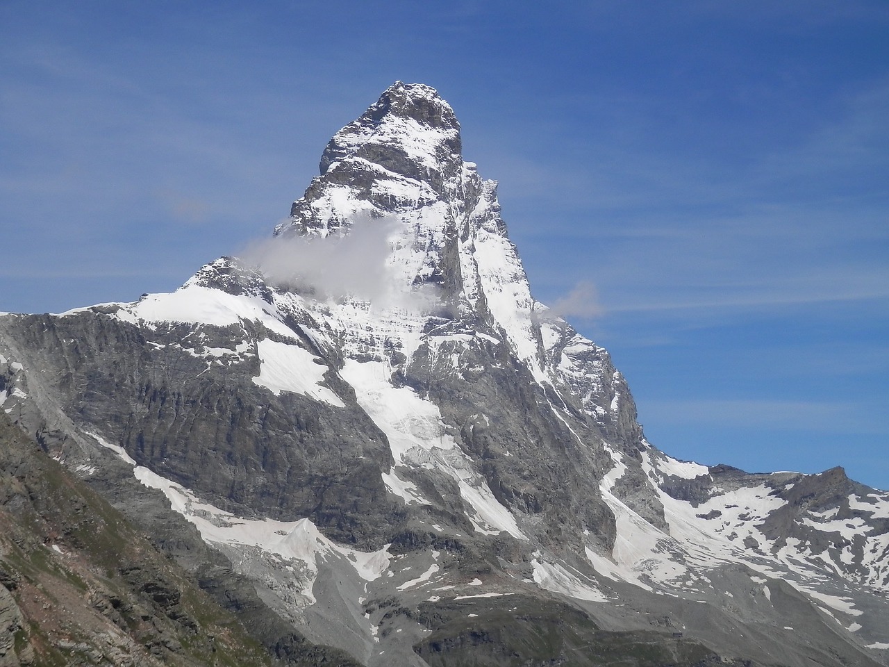 Mount Matterhorn, Kalnas, Alpės, Valle Daosta, Nemokamos Nuotraukos,  Nemokama Licenzija