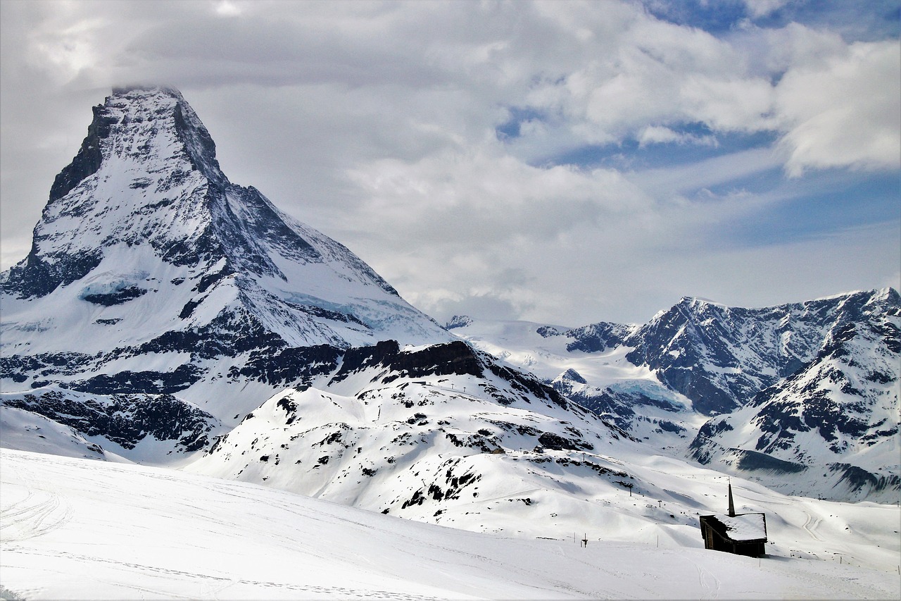Alpės,  Matterhorn,  Zermatt,  Sniegas,  Kalnų,  Žiemos,  Ledas,  Šalto,  Kelionė,  Kraštovaizdis