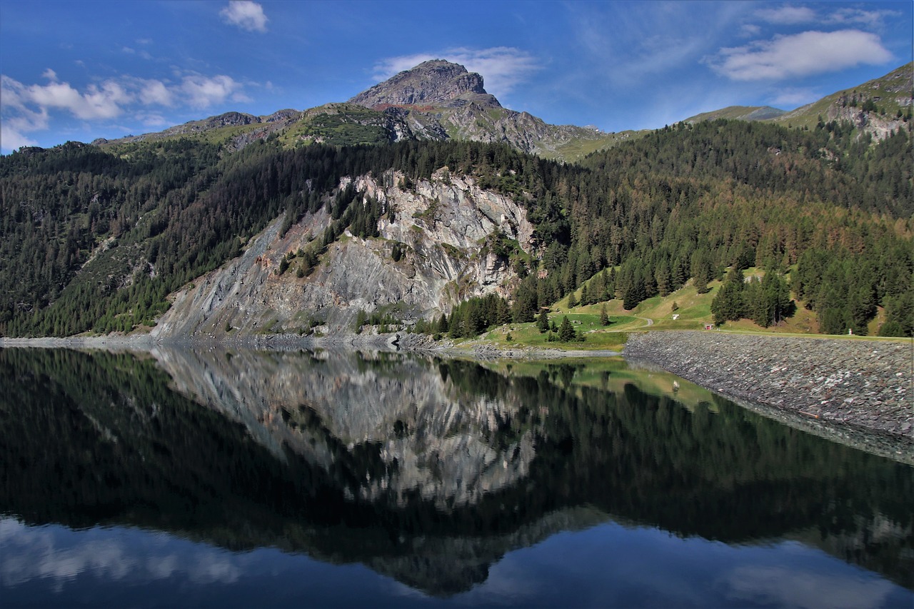 Alpės,  Širdies,  Kalnai,  Akmenys,  Ežeras,  Atspindys,  Julierpass,  Vandens Paviršiaus,  Peržiūrėti,  Panorama