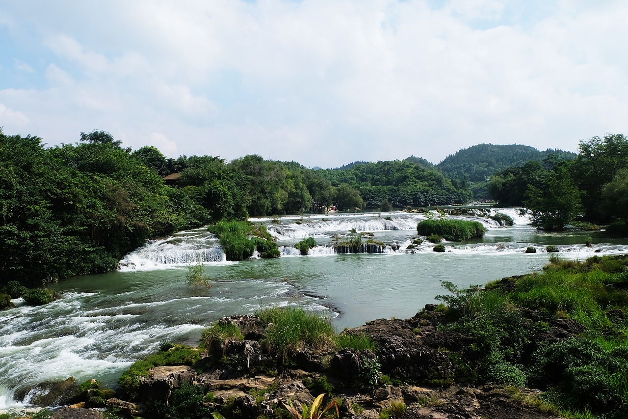 Guizhou Grožis, Guizhou, Kritimo, Huangguoshu Patenka, Vanduo, Medis, Nemokamos Nuotraukos,  Nemokama Licenzija