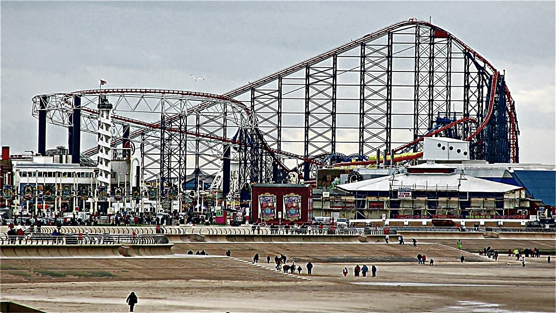 Rollercoaster,  Blackpool,  Didelis Vienas Blackpool, Nemokamos Nuotraukos,  Nemokama Licenzija