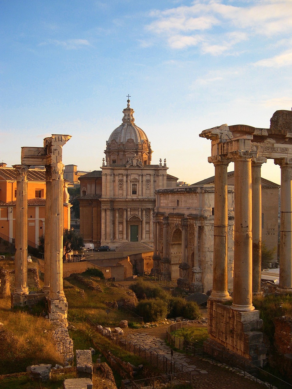 Forumas, Roma, Archeologiniai, Svetainė, Romėnų, Senovė, Senovės Roma, Romanų Forumas, Italy, Architektūra