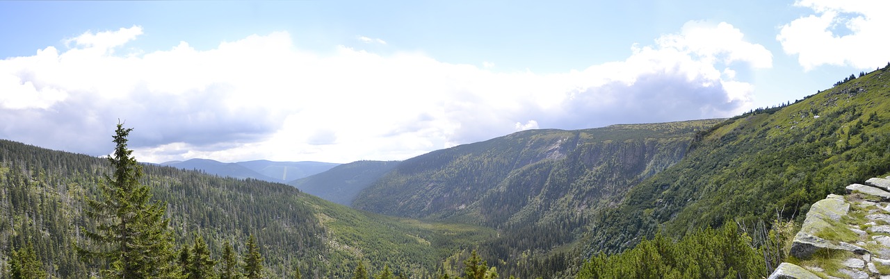 Milžiniški Kalnai, Panorama, Gamta, Kelionė, Kalnų Panorama, Čekijos Respublika, Šukos, Turizmas, Nemokamos Nuotraukos,  Nemokama Licenzija