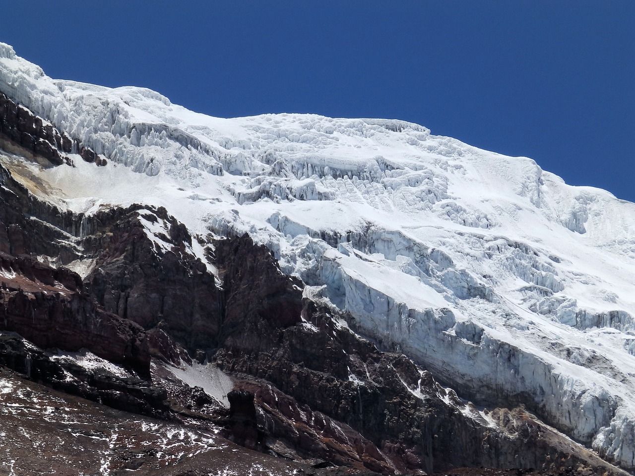 Ledynas, Chimborazo, Andy, Vulkanas, Išnykęs Ugnikalnis, Alpinizmas, Sniegas, Kalnas, Kalnai, Viršuje