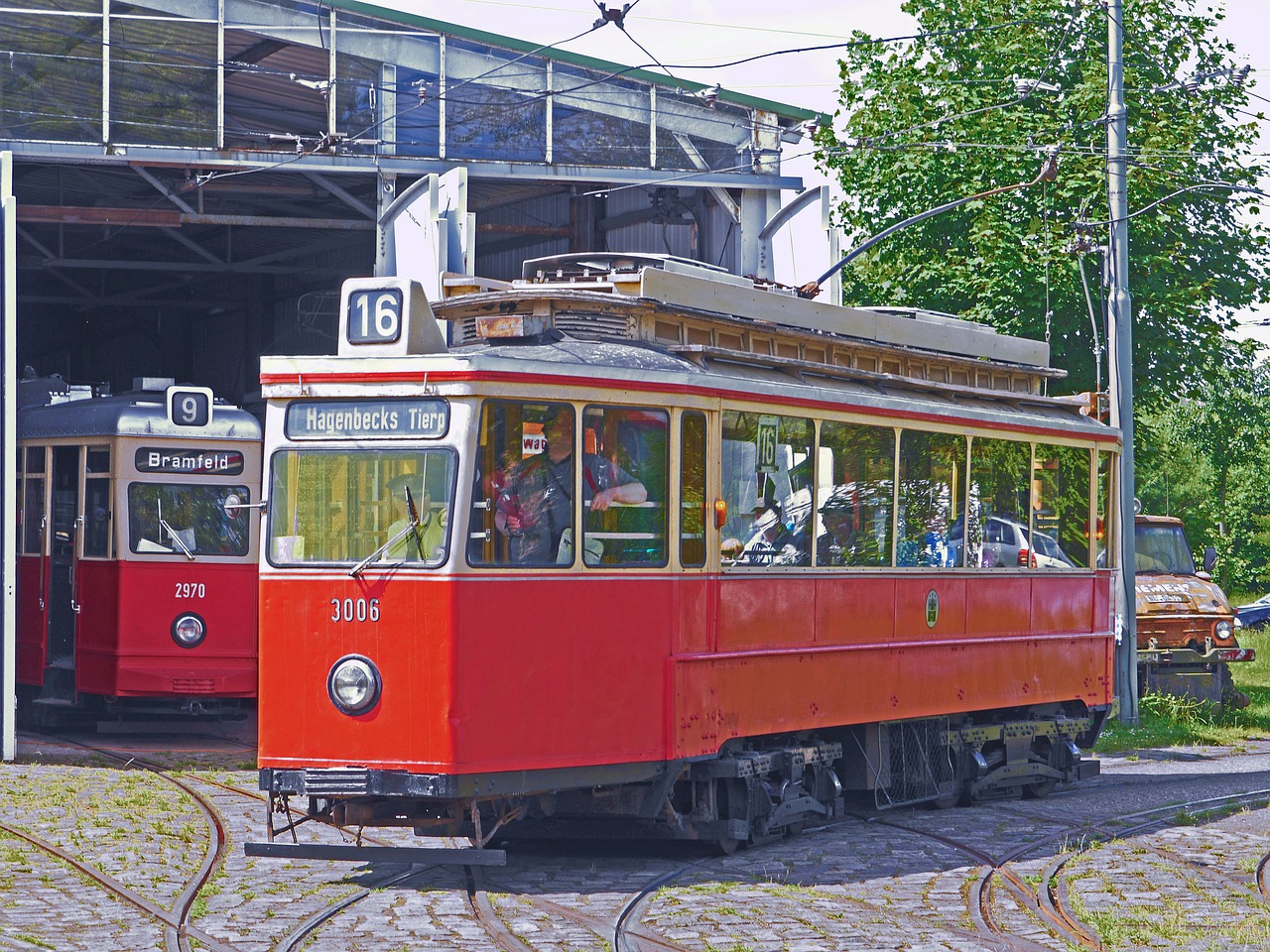 Hamburgo Tramvajus, Muziejaus Veikla, Kreivė, Depas, Tramvajaus Automobilis, Sunkieji Vežimėliai, Su Tramvajais, Traukinys, Transporto Sistema, Geležinkelis