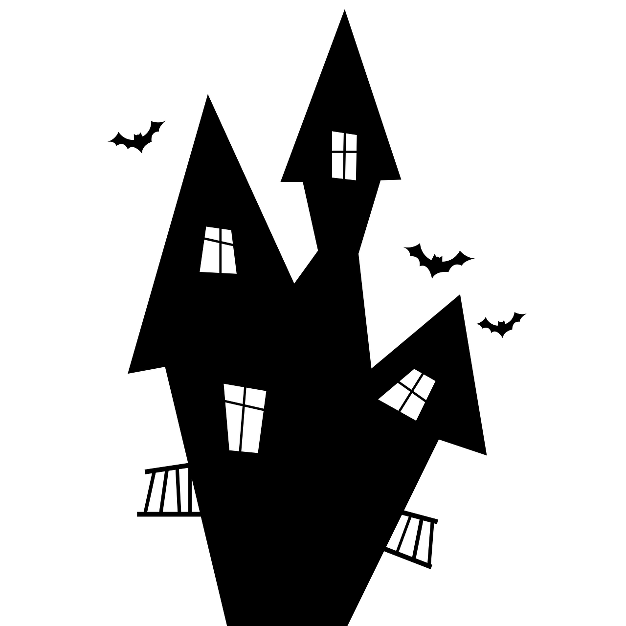 Haunted Namai, Halloween, Siaubas, Apdaila, Spalio Mėn, Dekoracijos, Švesti, Šventė, Ornamentas, Šikšnosparnis