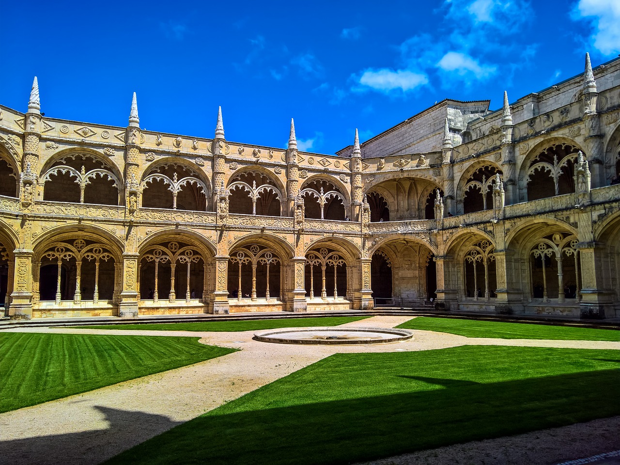 Jerónimos Vienuolynas, Portugal, Dangus, Mėlynas, Nemokamos Nuotraukos,  Nemokama Licenzija