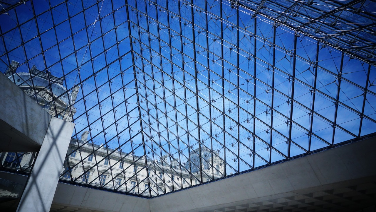 Luvras, Prancūzų Kalba, Liuvero Stiklo Piramidė Prancūzijos Europos Muziejaus Parizos Piramidėje, Nemokamos Nuotraukos,  Nemokama Licenzija
