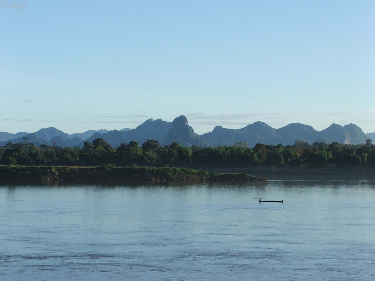 Mekong Upė Su Kalnu, Upė, Kalnas, Mekong Upė, Nemokamos Nuotraukos,  Nemokama Licenzija