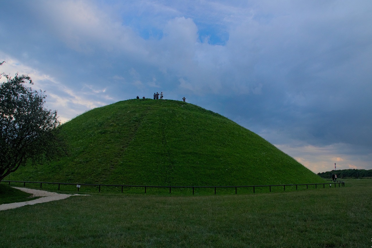 Piliakalnis, Kraków, Lenkija, Istorija, Spacer, Vaizdas, Krako Piliakalnis, Vasara, Žalias, Žolė