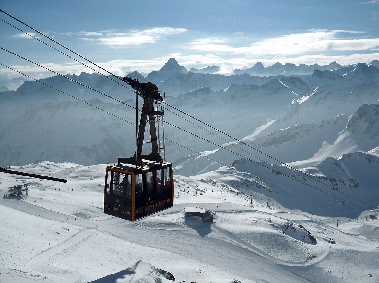 Nebelhorn, Panorama, Gondola, Nemokamos Nuotraukos,  Nemokama Licenzija