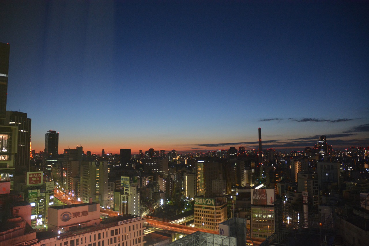Naktinis Dangus, Tokyo, Japonija, Nemokamos Nuotraukos,  Nemokama Licenzija