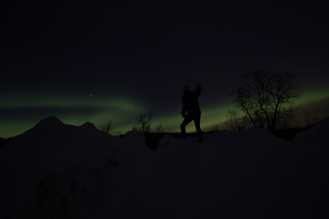 Šiaurės Žiburiai, Naktis, Aurora, Norvegija, Nemokamos Nuotraukos,  Nemokama Licenzija