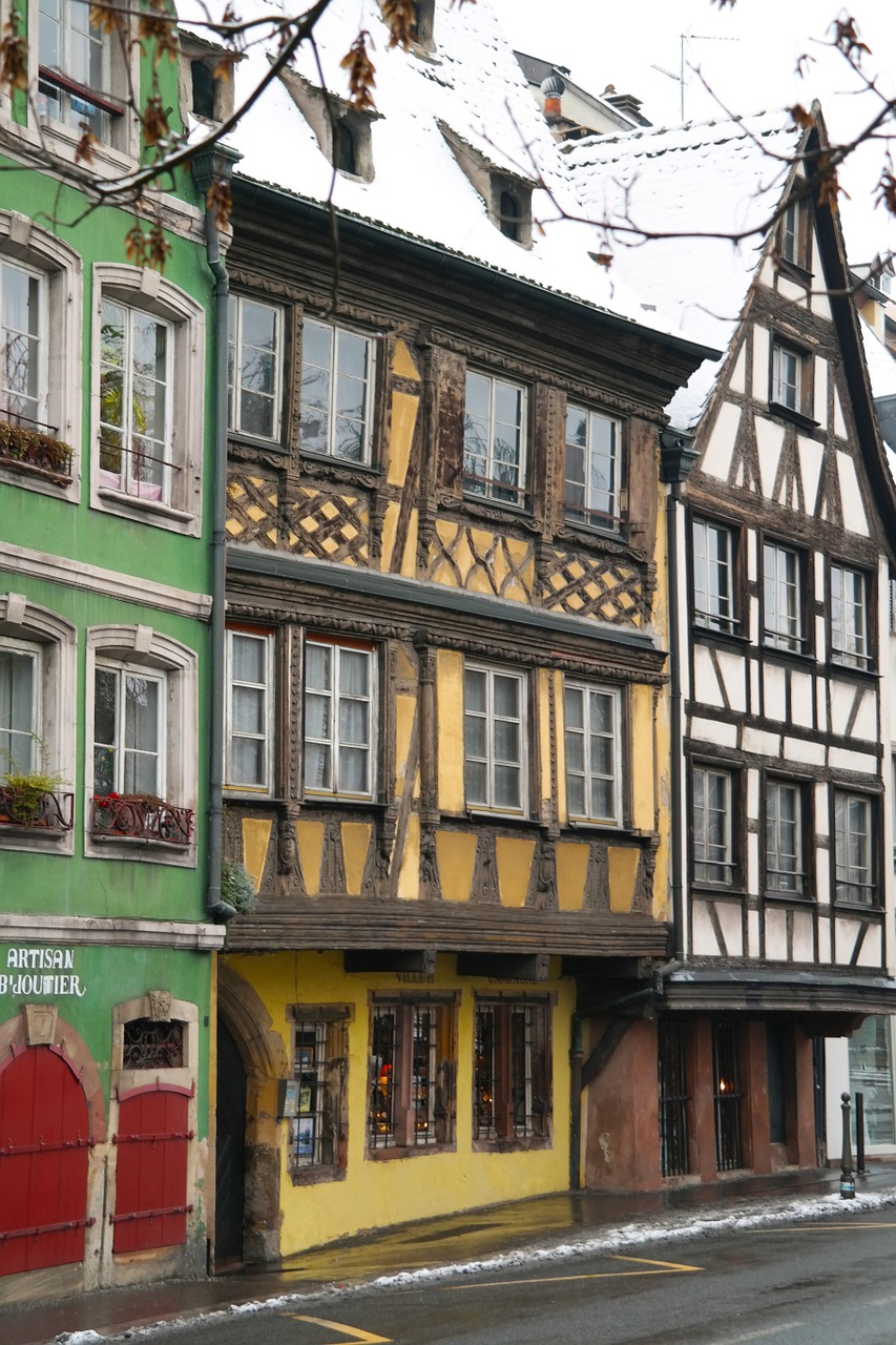 Senas Miestas,  Pastatai,  Architektūra,  Medinis,  Žiema,  Strasbourg,  France, Nemokamos Nuotraukos,  Nemokama Licenzija