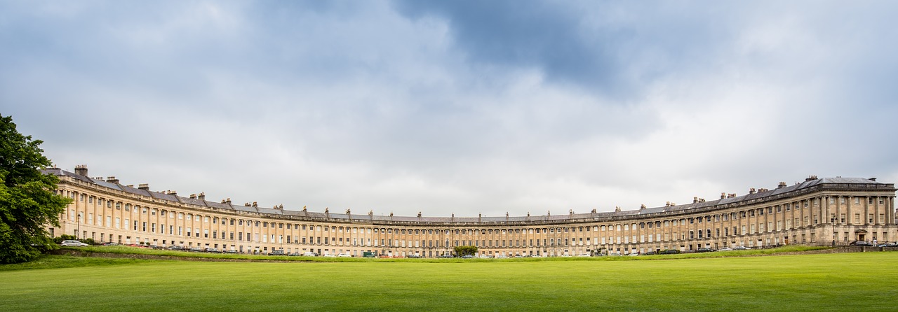 Royal Crescent,  ,  Royal,  Crescent,  Vonia,  Somerset,  Anglija,  Anglų,  Britų,  Europos