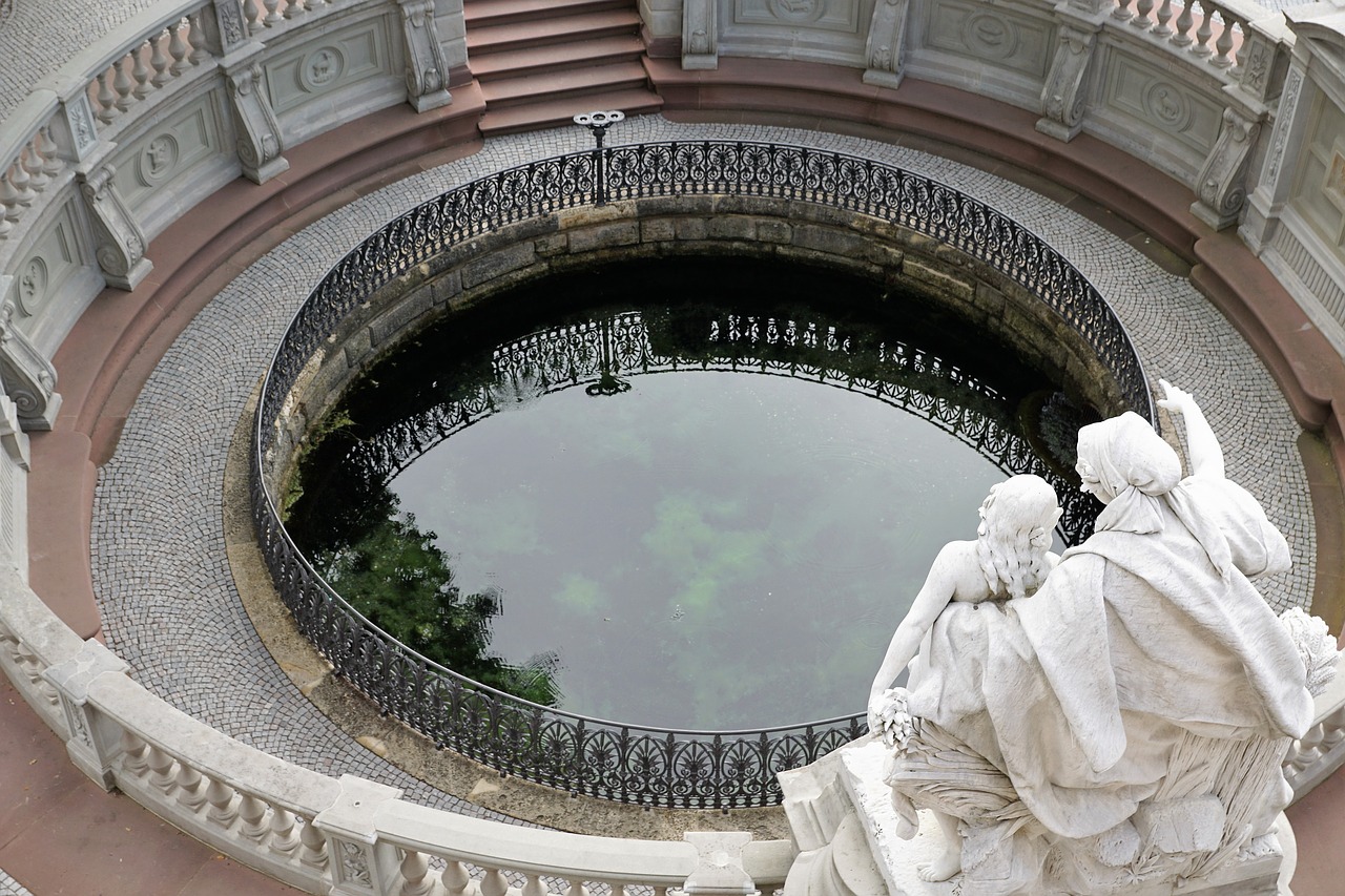 Danube Šaltinis, Donaueschingen, Danube, Upė, Kilmė, Šaltinis, Tvenkinys, Fontanas, Statula, Gamta