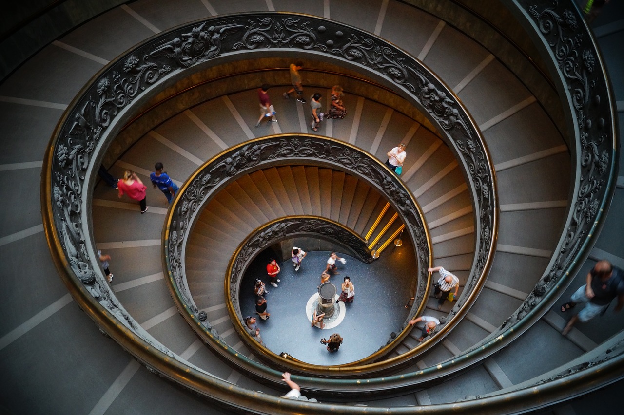 Vatikanas, Muziejus, Laiptai, Nemokamos Nuotraukos,  Nemokama Licenzija
